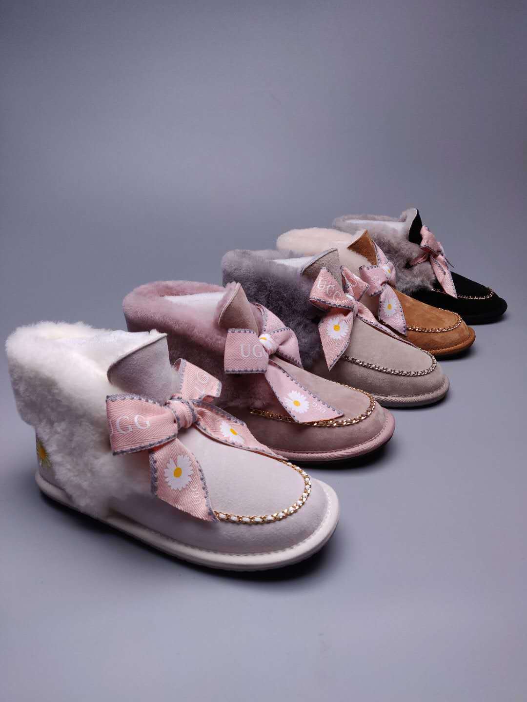 Daisy Chain Ribbon Snow Boot — Dusty Pink | New Arrival | In Stock