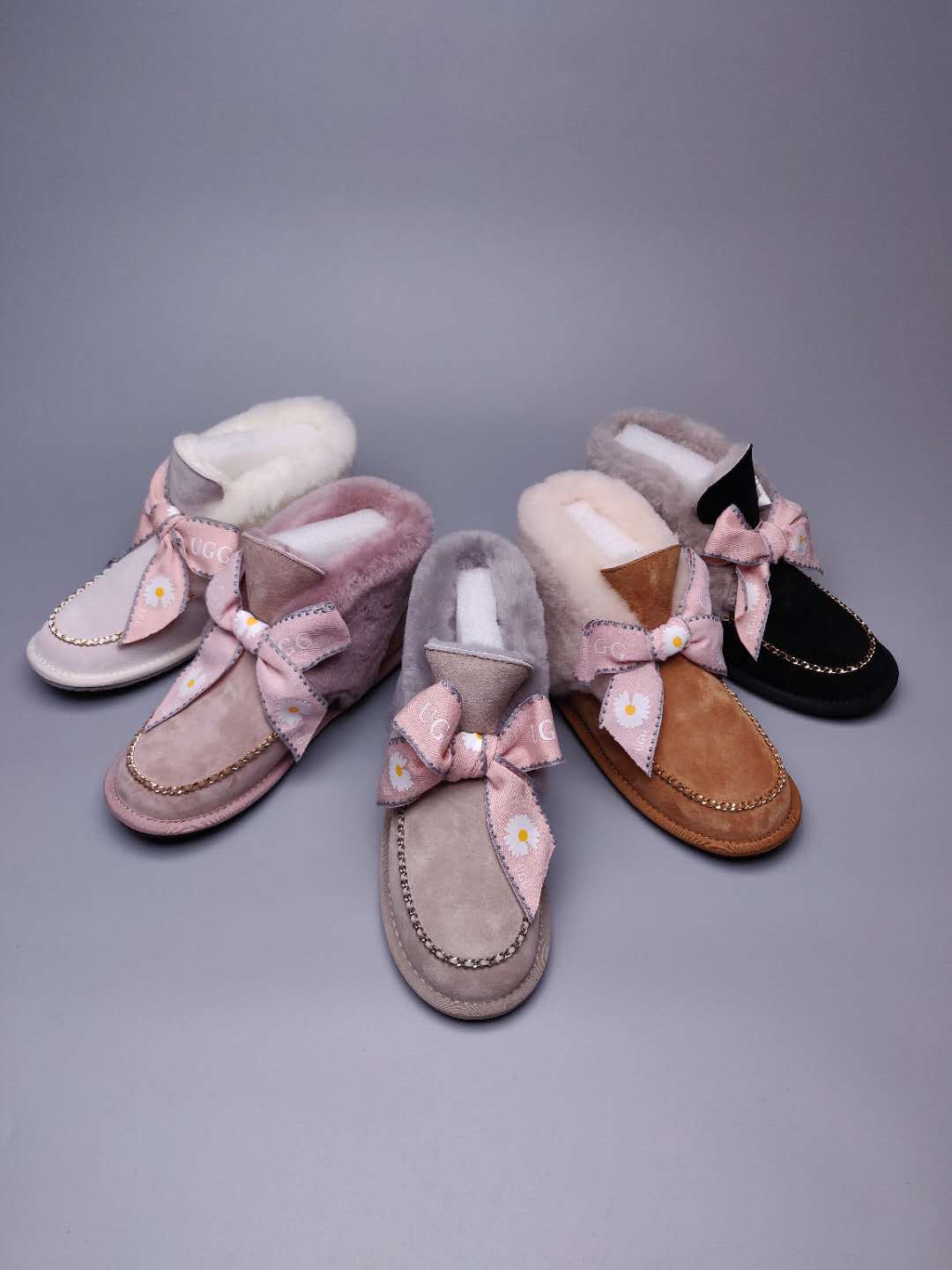 Daisy Chain Ribbon Snow Boot — Dusty Pink | New Arrival | In Stock