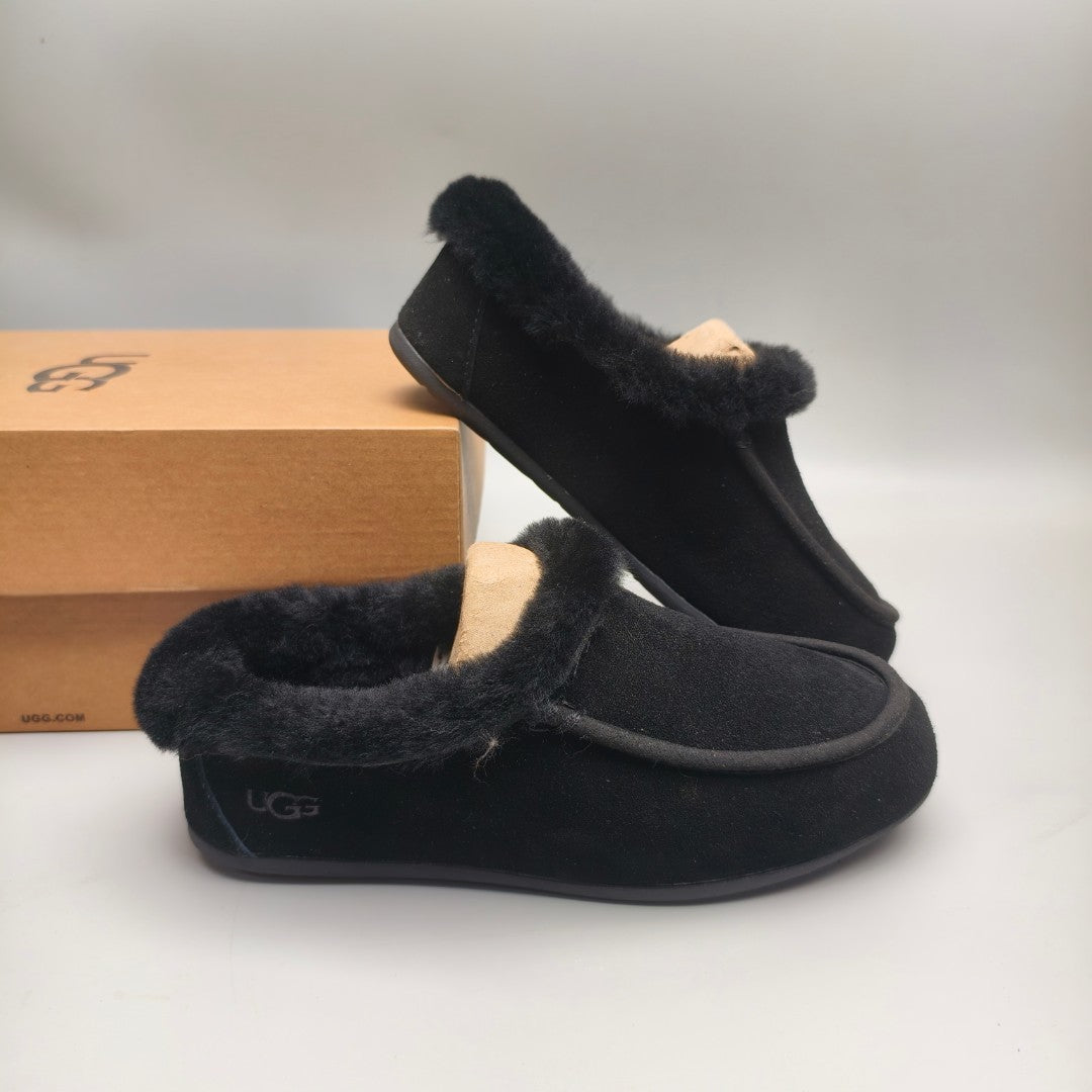 Black Slip-On Casual House Shoes — New Arrival | In Stock