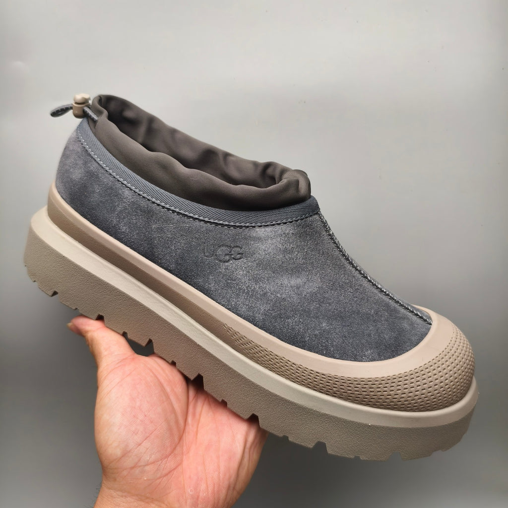 Dark Grey Slip-On Trendy Casual Sneakers — New Arrival | In Stock