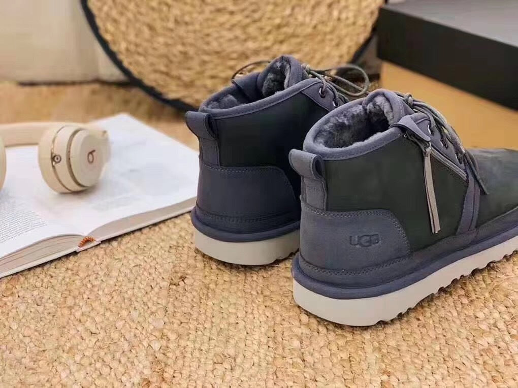 Charcoal Grey Neumel Zip Upgrade Boots — New Arrival | In Stock
