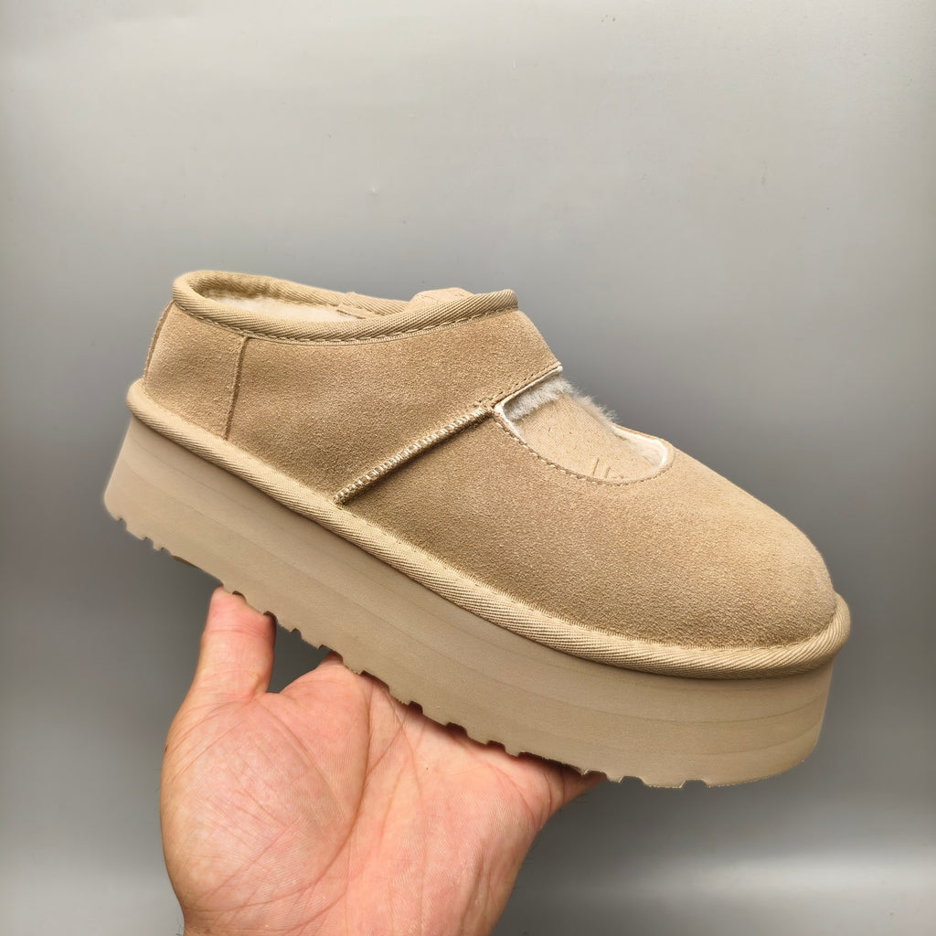 Sand Mary Jane Platform Fashion Shoes — New Arrival | In Stock