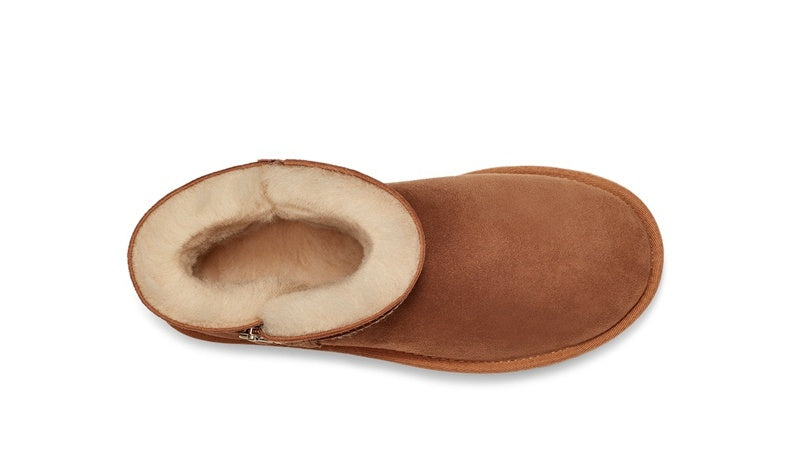 Chestnut Side Zip Ankle Boots — New Arrival | In Stock