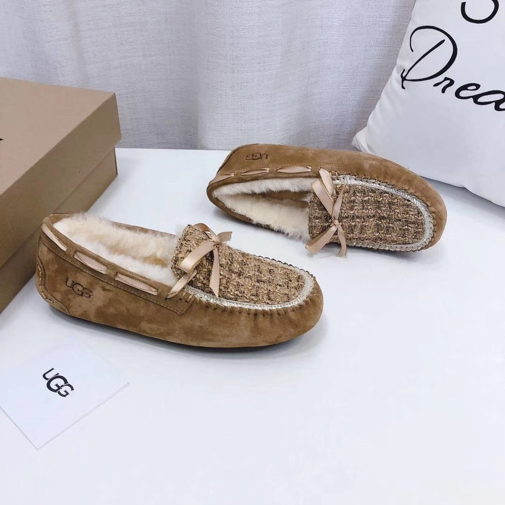 Chestnut Chanel-Style Driving Loafers — Sophisticated & Chic | New Arrival | In Stock