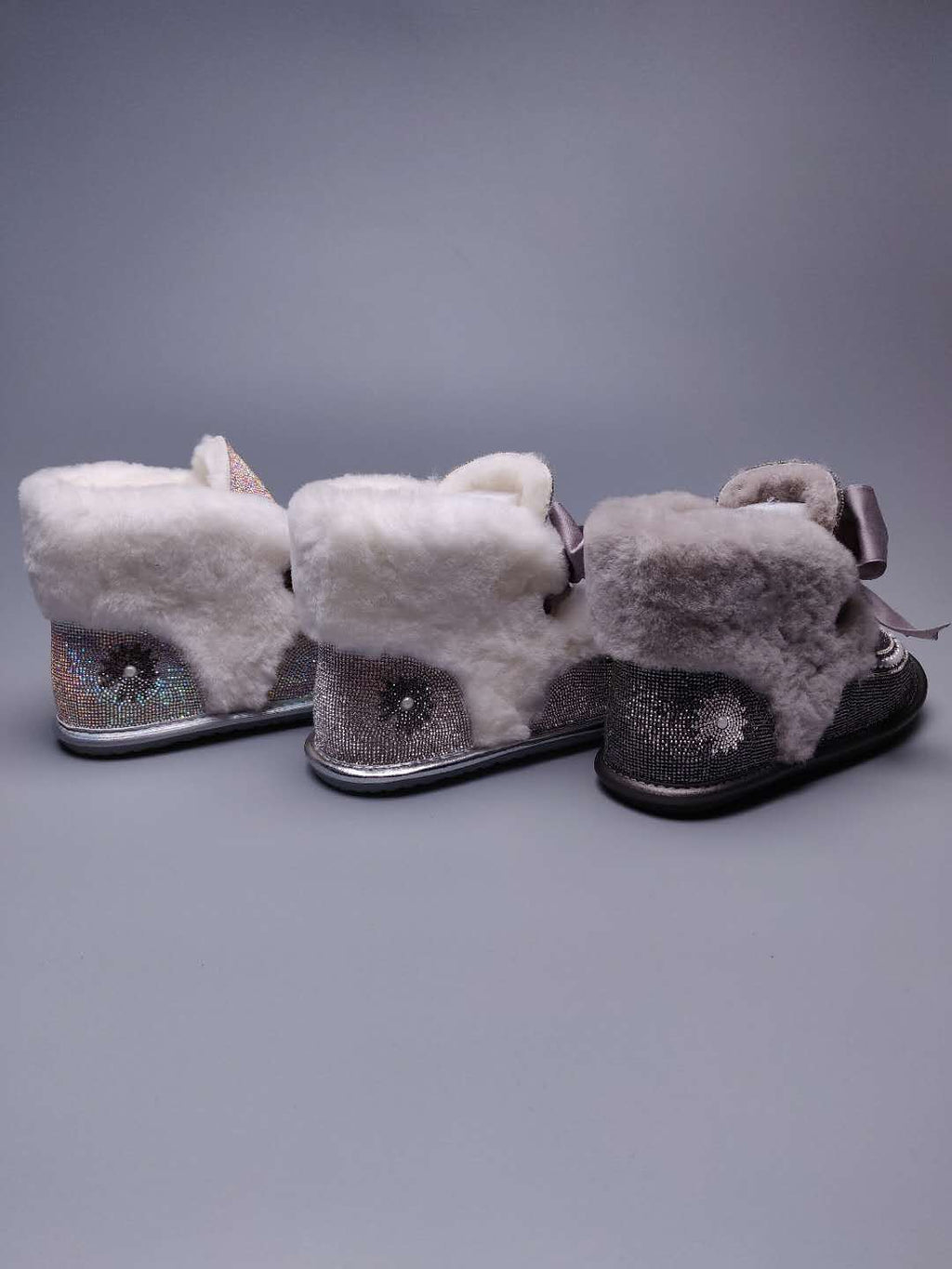 Daisy Crystal Ribbon Snow Boot — Iridescent | New Arrival | In Stock