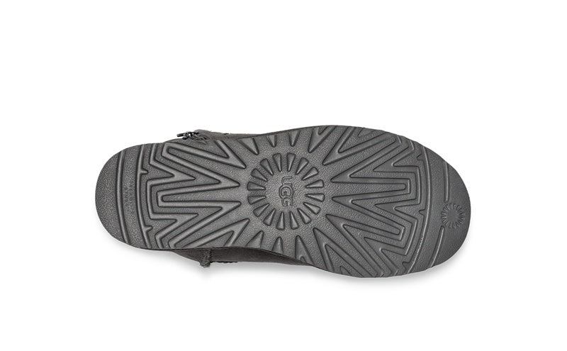 Grey Side Zip Ankle Boots — New Arrival | In Stock