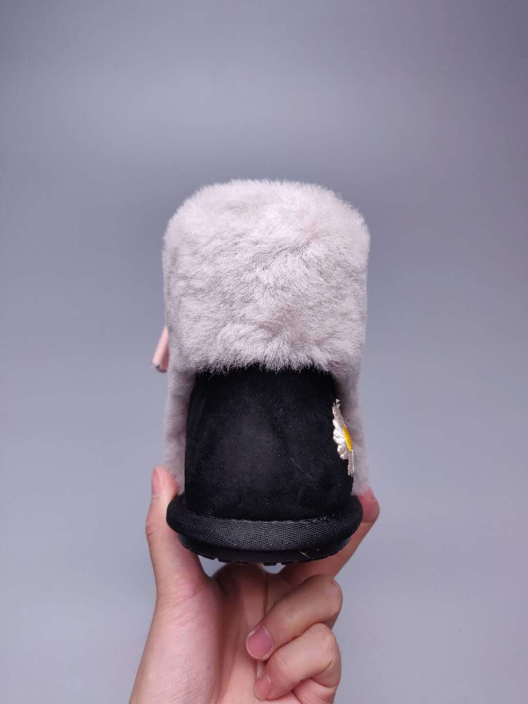 Daisy Chain Ribbon Snow Boot — Black | New Arrival | In Stock