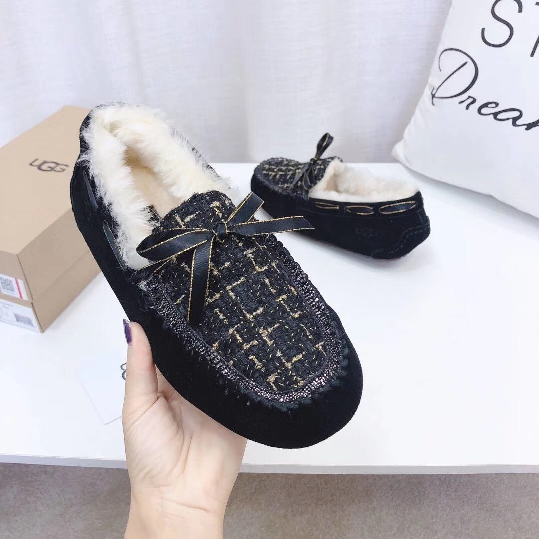 Black Chanel-Style Driving Loafers — Sophisticated & Chic | New Arrival | In Stock