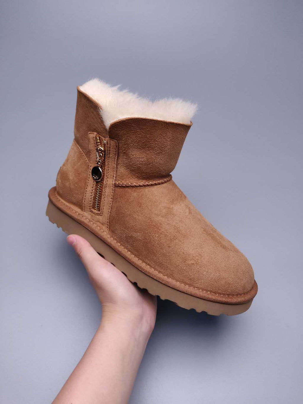 Chestnut Side Zip Ankle Boots — New Arrival | In Stock