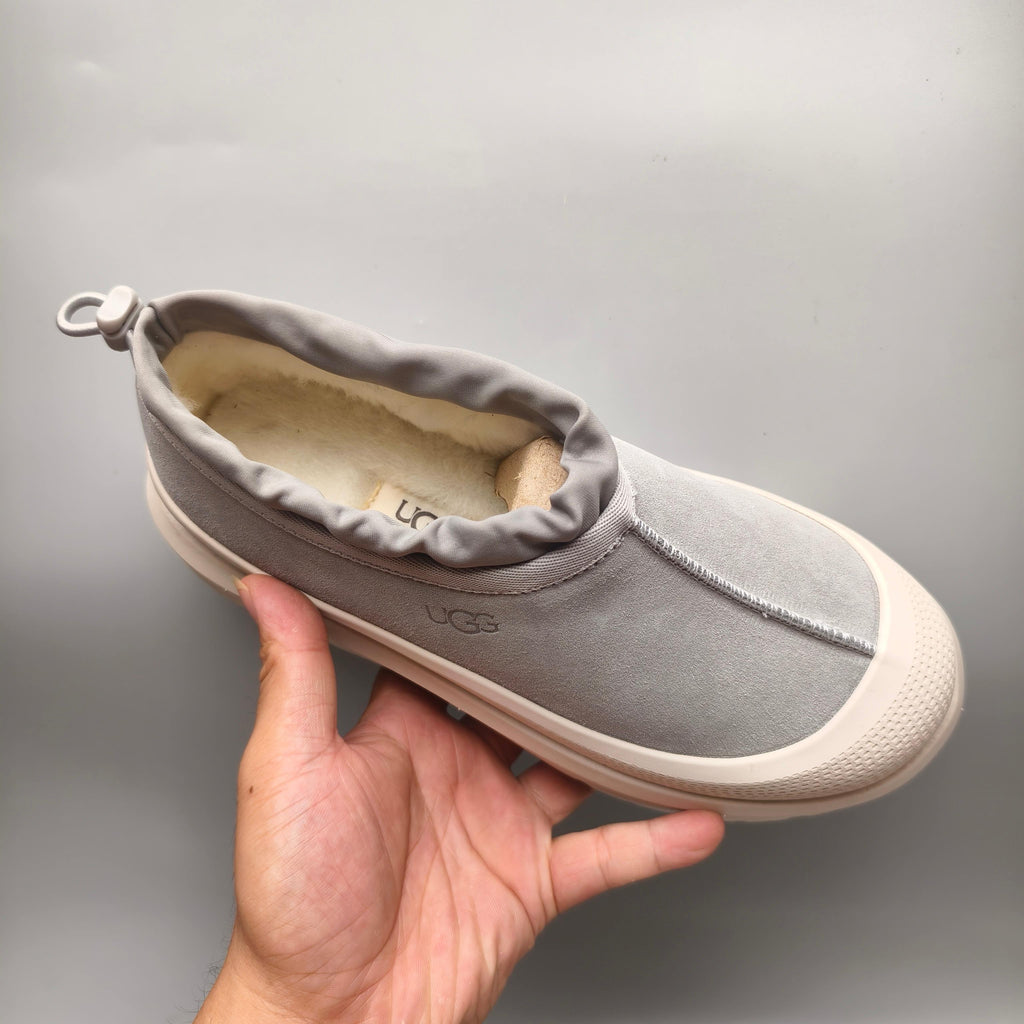 Light Grey Slip-On Trendy Casual Sneakers — New Arrival | In Stock