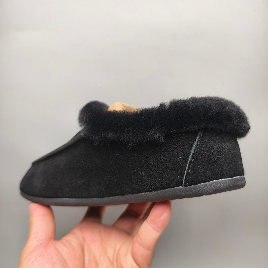Black Slip-On Casual House Shoes — New Arrival | In Stock