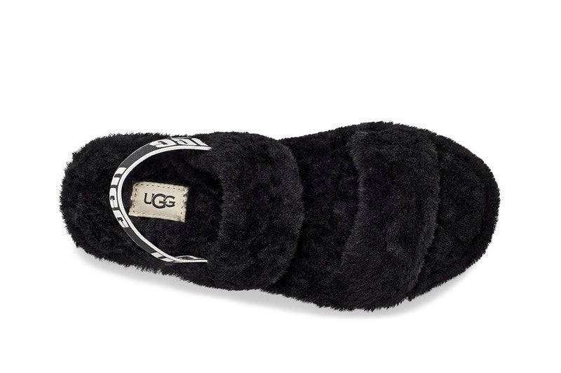 Fluffy Strap Sandals — Black | New Arrival | In Stock