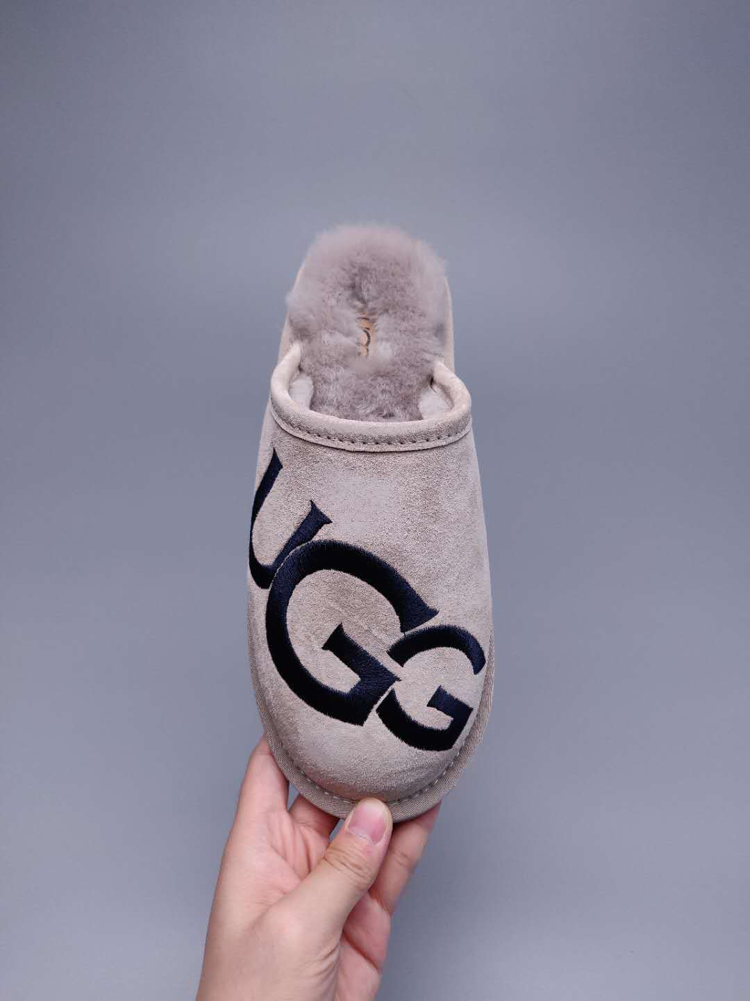 Grey G-Logo Indoor Slippers — New Arrival | In Stock