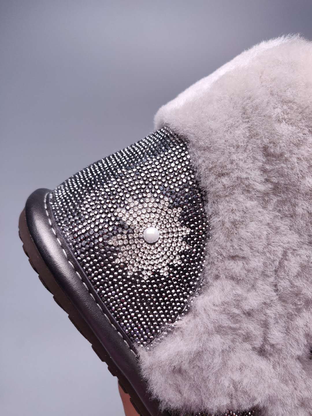 Daisy Crystal Ribbon Snow Boot — Mineral Grey | New Arrival | In Stock