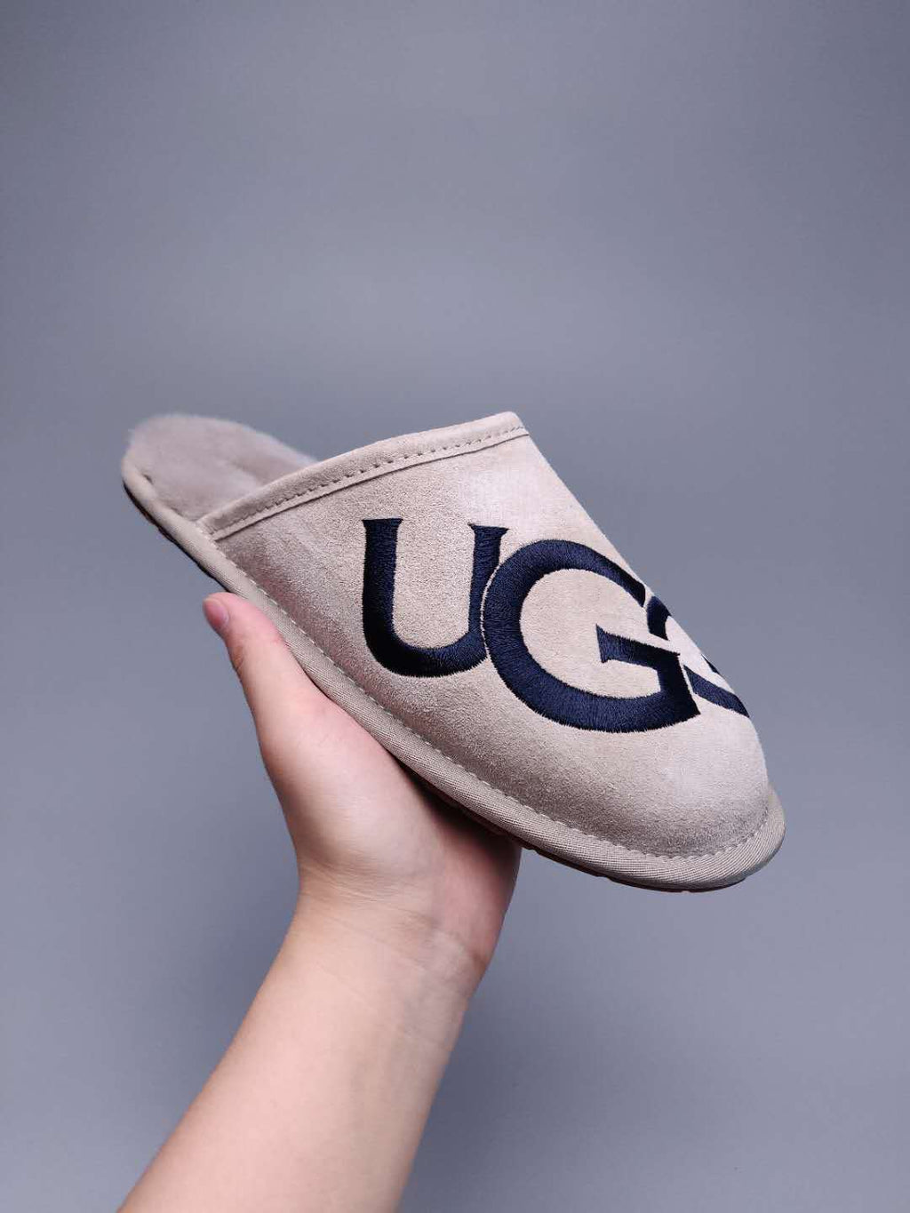 Grey G-Logo Indoor Slippers — New Arrival | In Stock