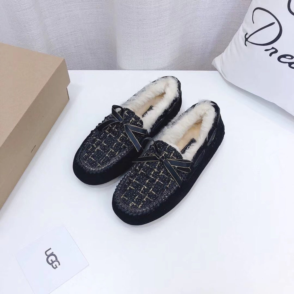 Black Chanel-Style Driving Loafers — Sophisticated & Chic | New Arrival | In Stock