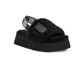 Black Disco Fluffy Sandals — New Arrival | In Stock