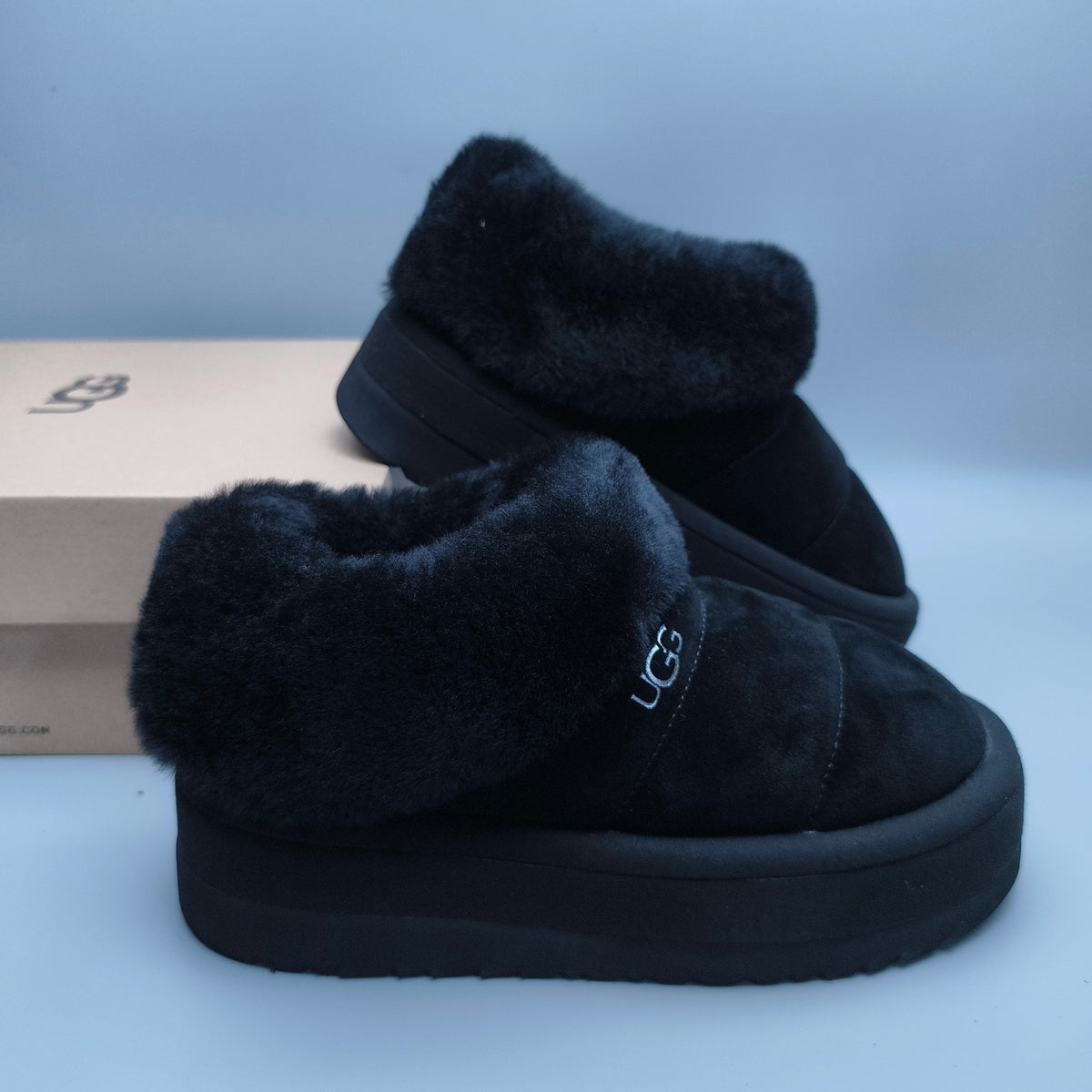 Black Platform Slip-On Casual Shoes — New Arrival | In Stock