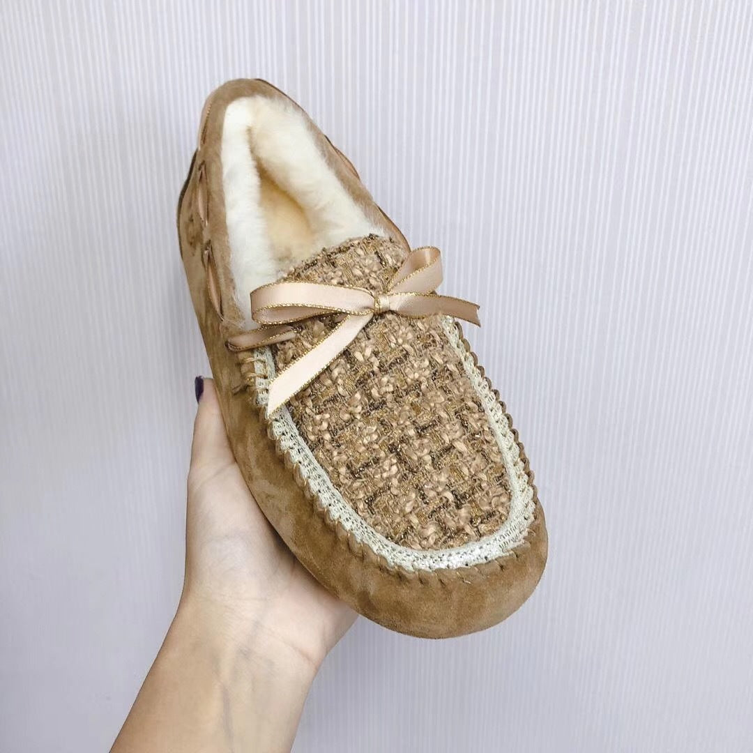 Chestnut Chanel-Style Driving Loafers — Sophisticated & Chic | New Arrival | In Stock