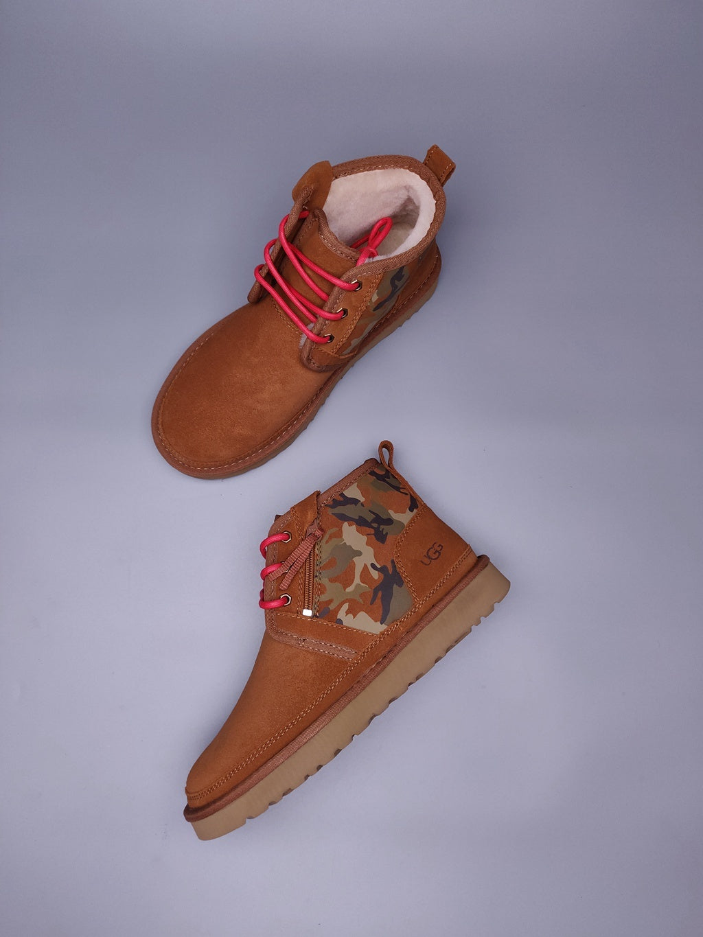 Chestnut Camo Color-Block Men’s Sneakers — New Arrival | In Stock