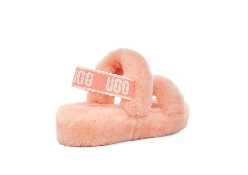 Fluffy Strap Sandals — Pink | New Arrival | In Stock