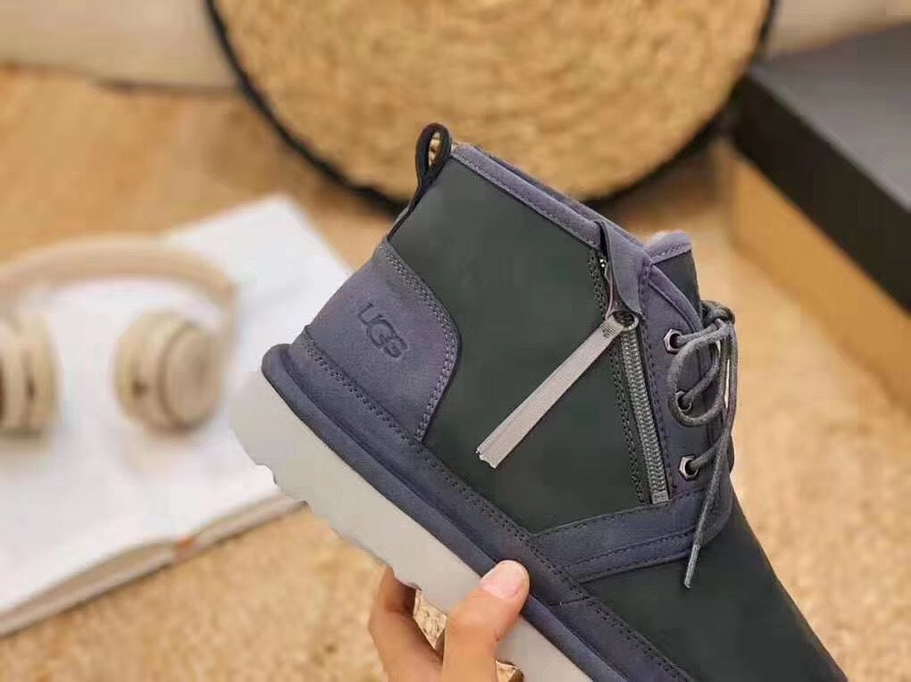 Charcoal Grey Neumel Zip Upgrade Boots — New Arrival | In Stock