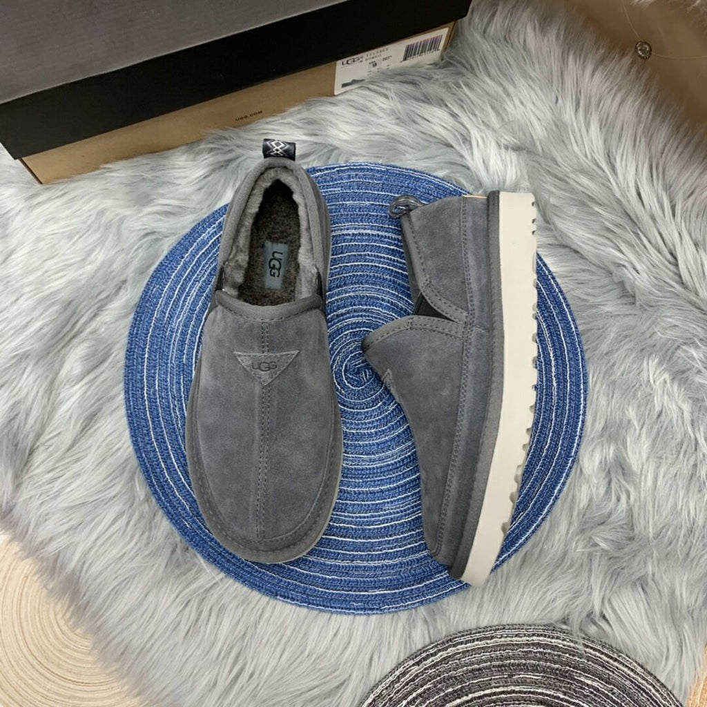 Grey Men’s Slip-On Low-Top Sneakers — New Arrival | In Stock