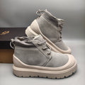 Light Grey High-Top Trendy Casual Sneakers — New Arrival | In Stock