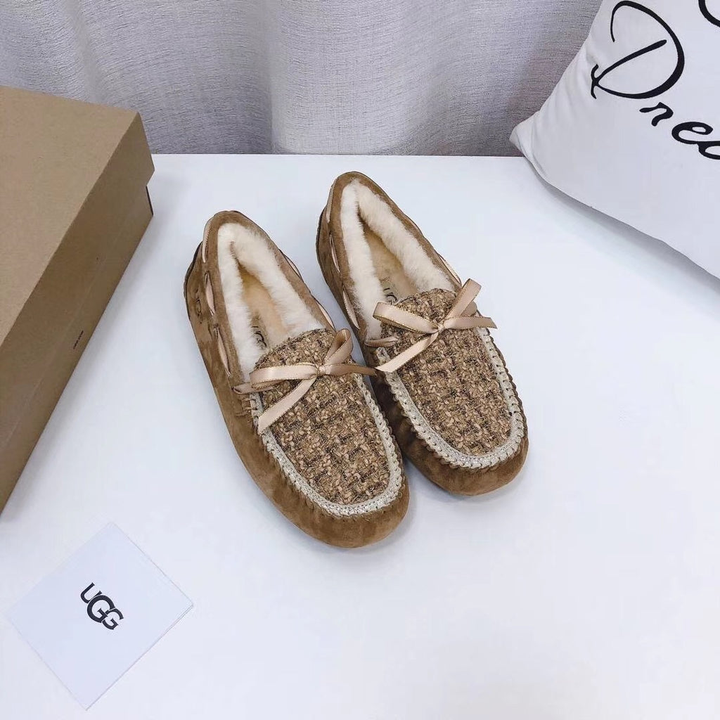 Chestnut Chanel-Style Driving Loafers — Sophisticated & Chic | New Arrival | In Stock