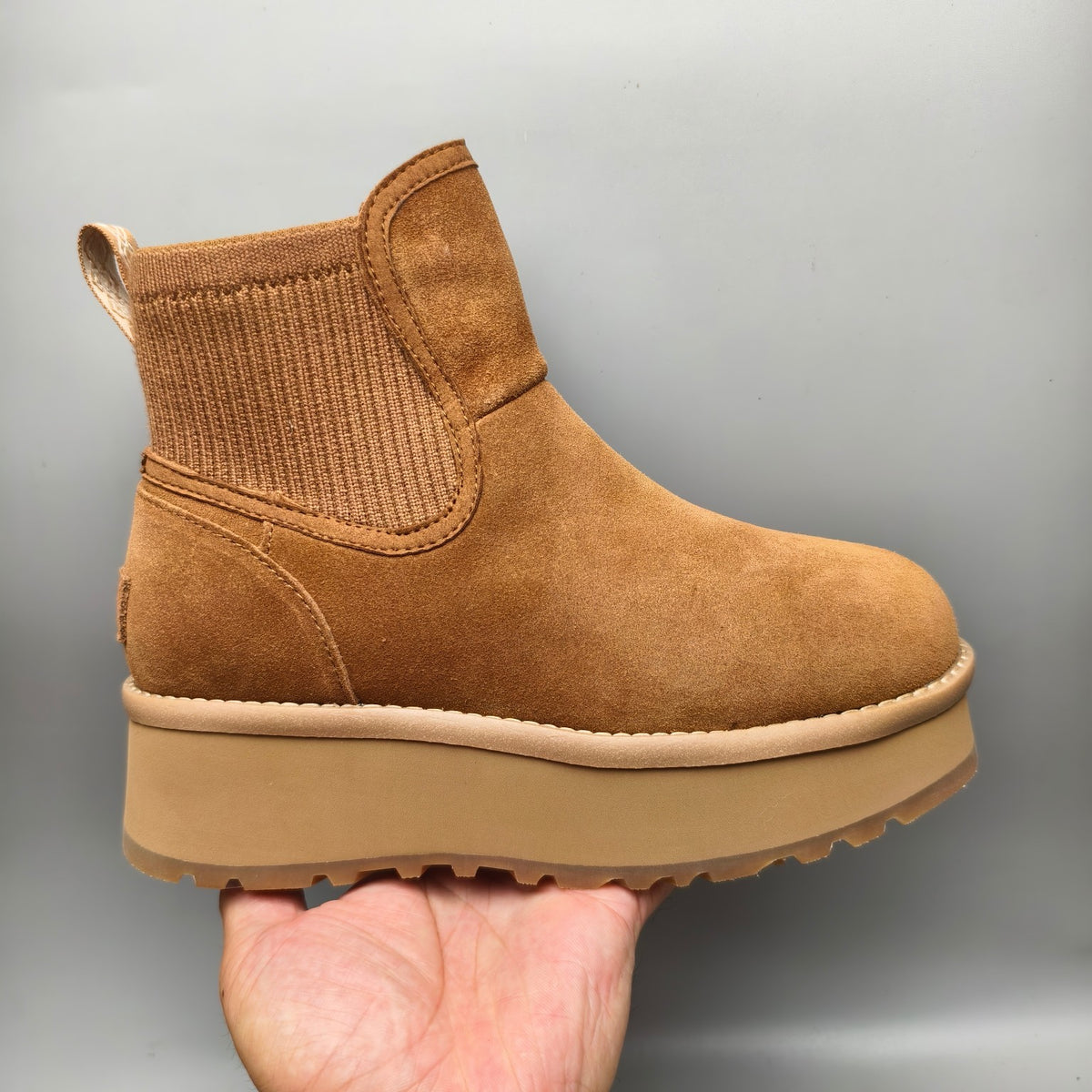 Chestnut 5cm Chunky Platform Fashion Sneakers — New Arrival | In Stock