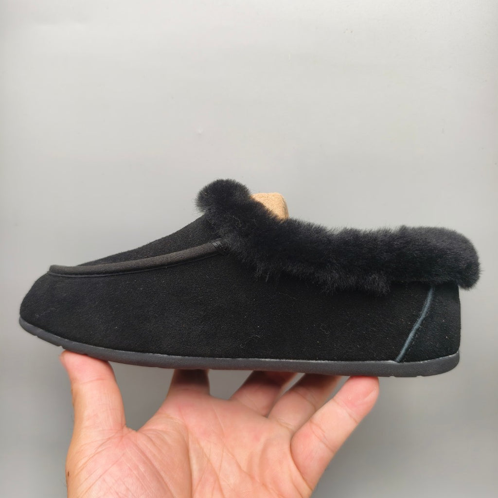 Black Slip-On Casual House Shoes — New Arrival | In Stock