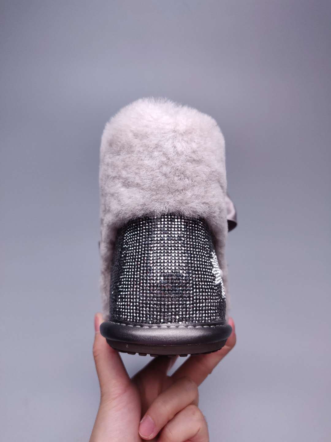 Daisy Crystal Ribbon Snow Boot — Mineral Grey | New Arrival | In Stock