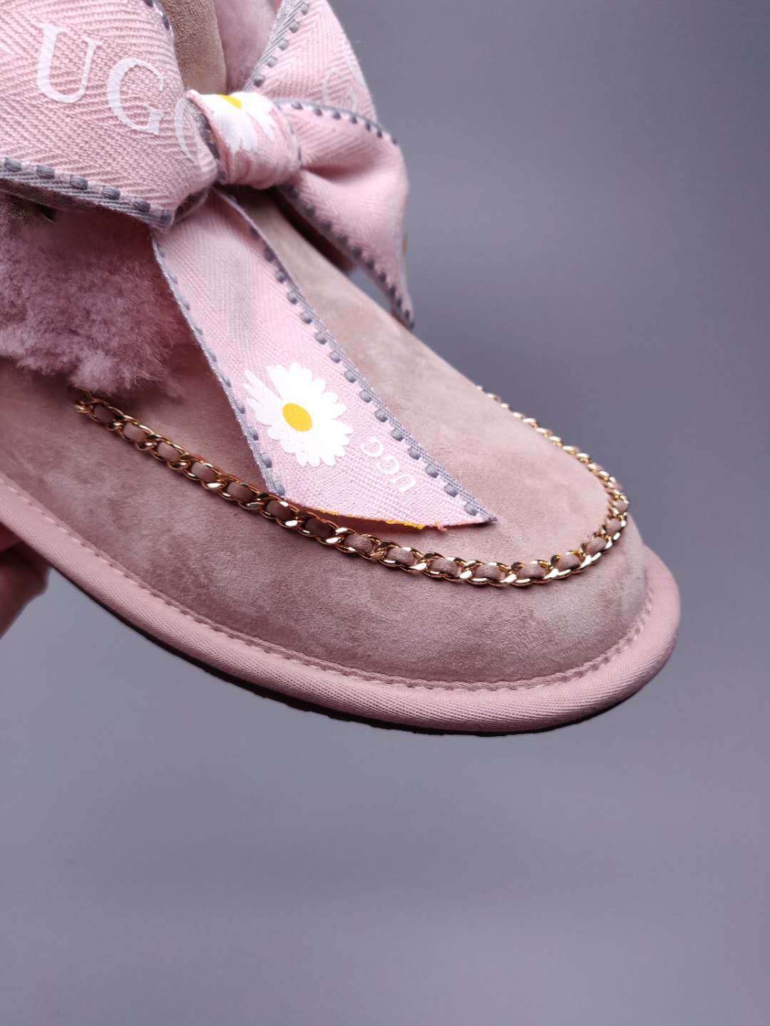 Daisy Chain Ribbon Snow Boot — Dusty Pink | New Arrival | In Stock