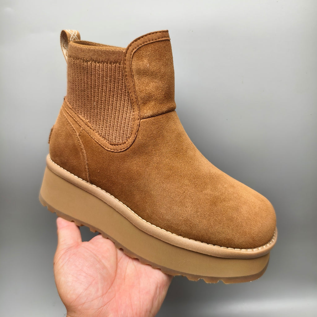 Chestnut 5cm Chunky Platform Fashion Sneakers — New Arrival | In Stock