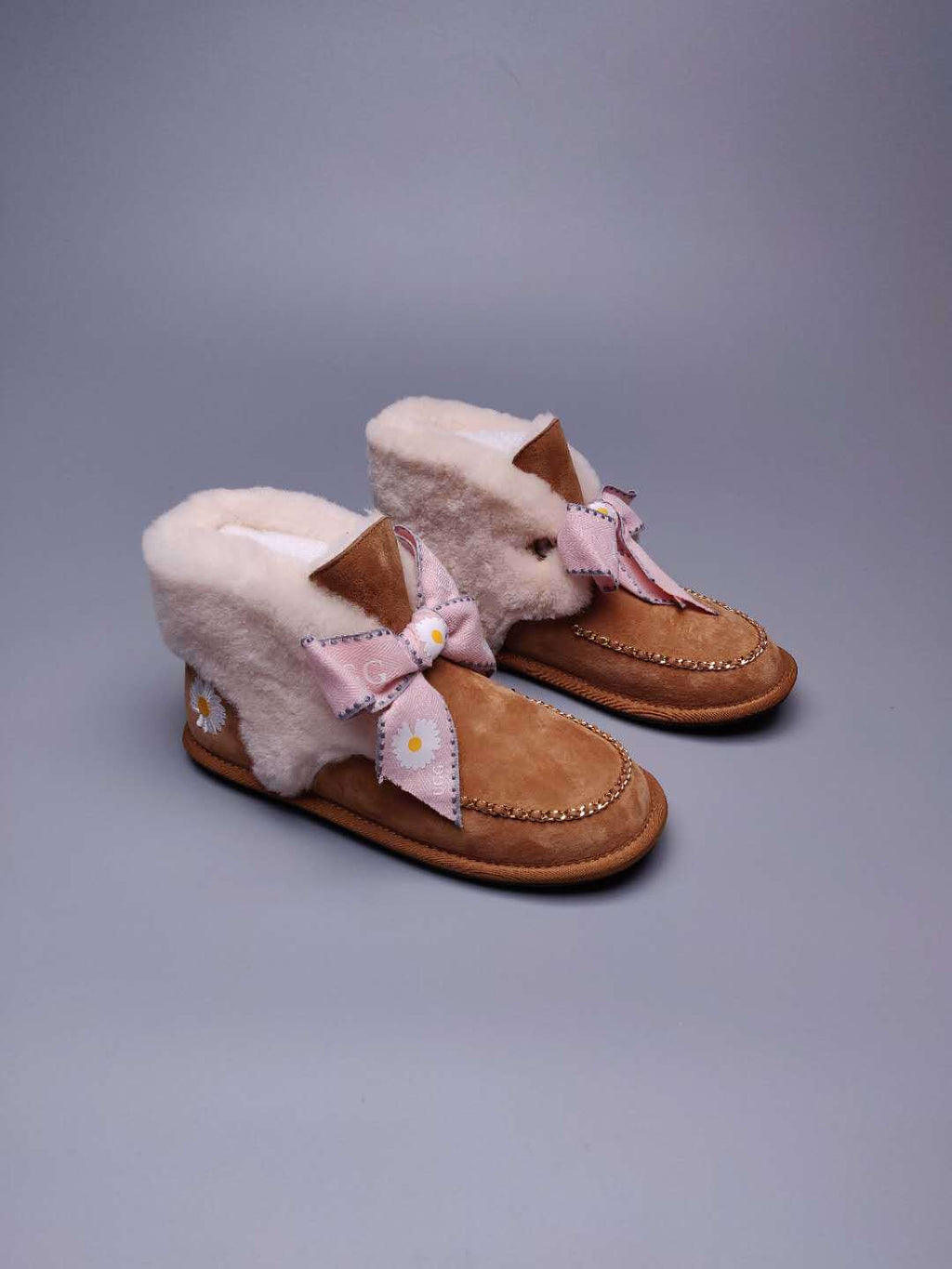 Daisy Chain Ribbon Snow Boot — Chestnut | New Arrival | In Stock