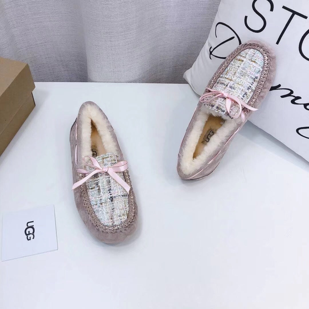 Dusty Pink Chanel-Style Driving Loafers — Sophisticated & Chic | New Arrival | In Stock