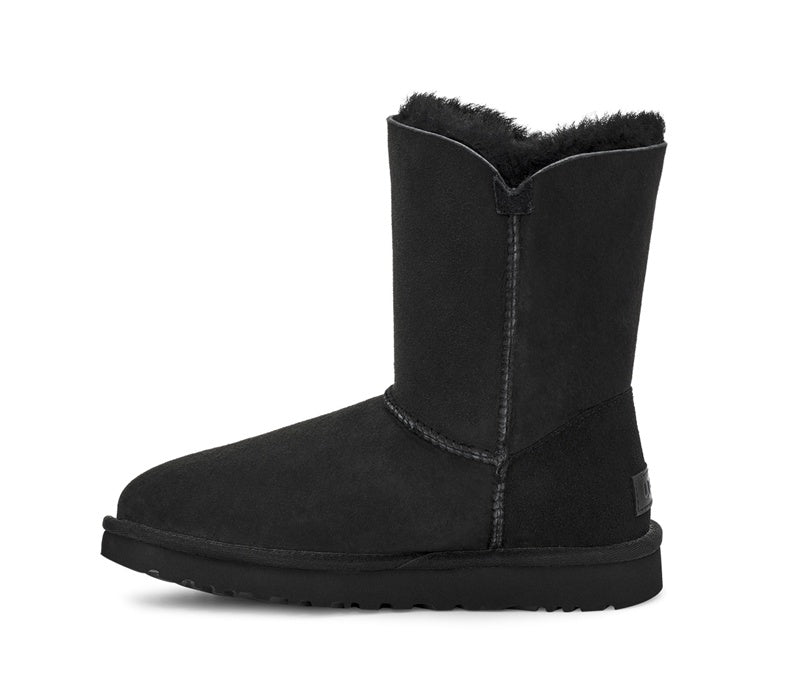 Black Side Zip Mid-Calf Boots — New Arrival | In Stock