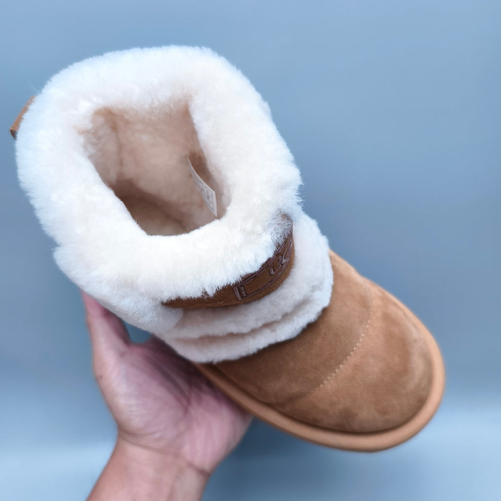 Chestnut Caterpillar Platform Mid-Top Casual Shoes — New Arrival | In Stock